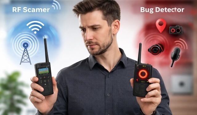 RF Scanner vs Bug Detector: What’s the Difference?